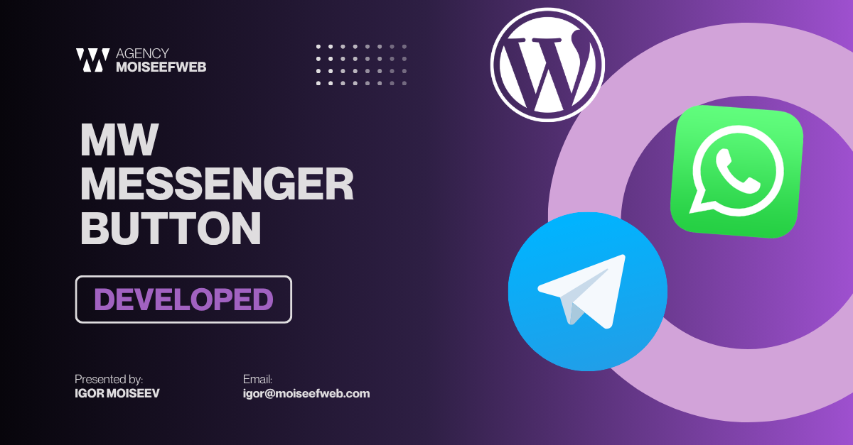 MW Messenger Button — botón flotante universal y ligero para WordPress