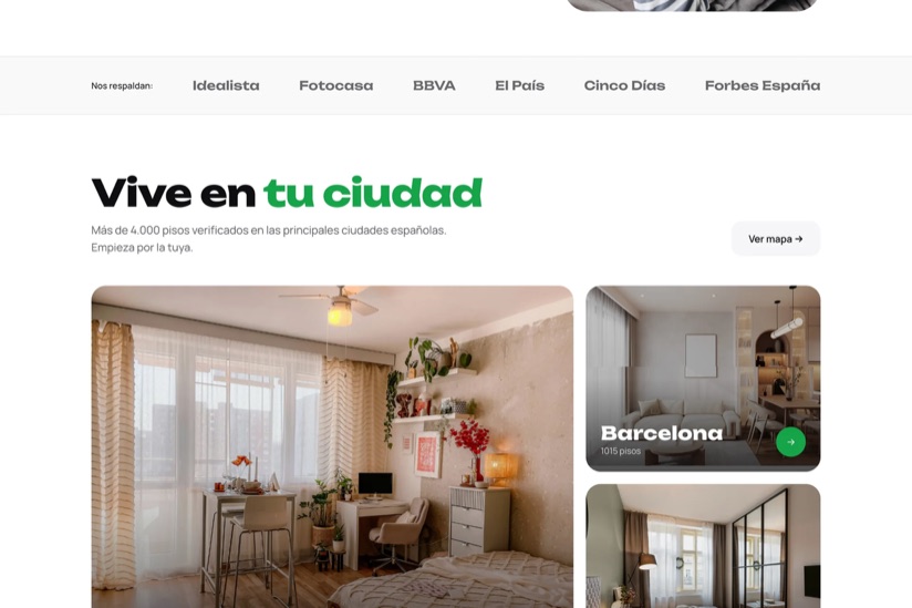 Portada de una web inmobiliaria desarrollada por Moiseefweb